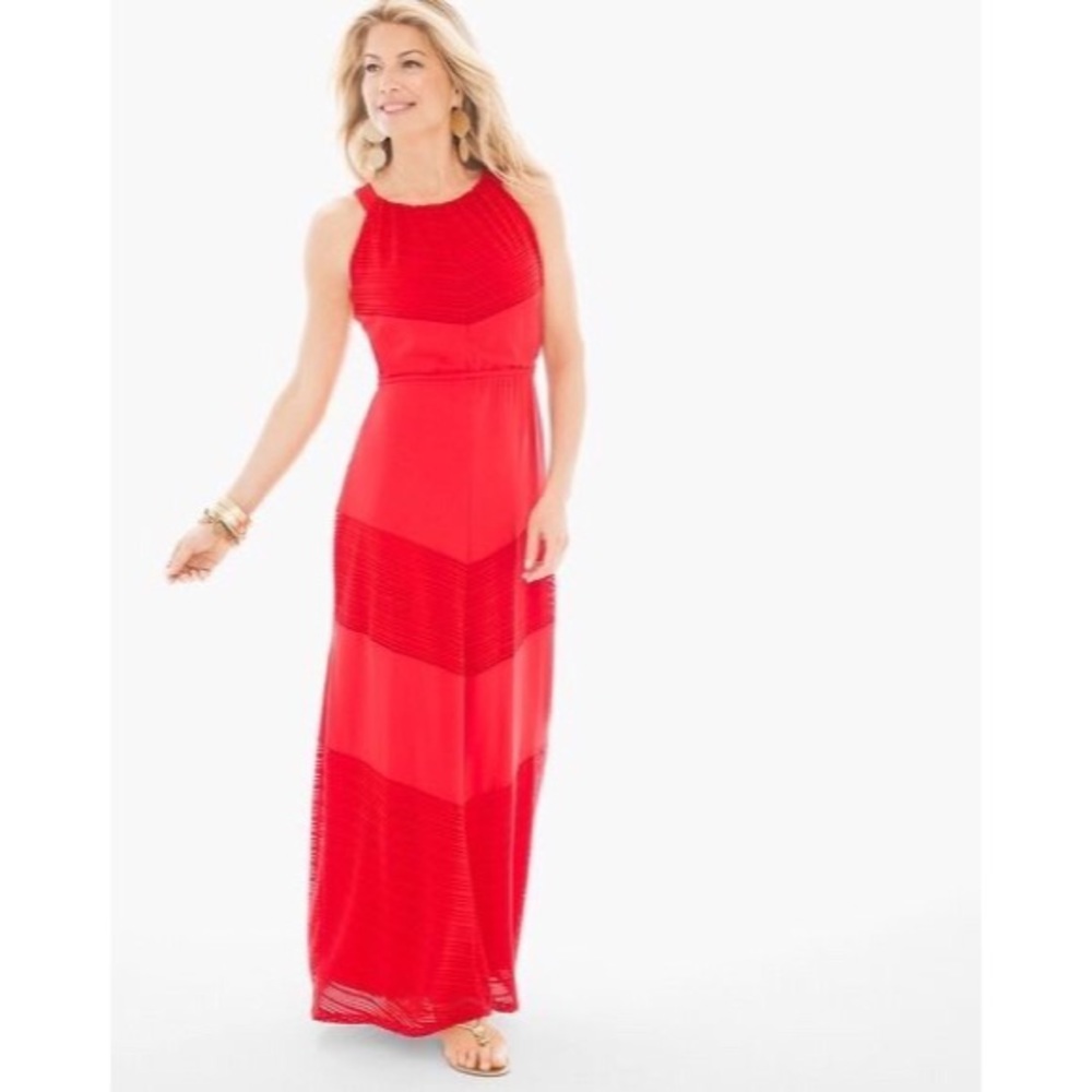 Chico’s Maxi Dress Size 4 - Picture 1 of 8